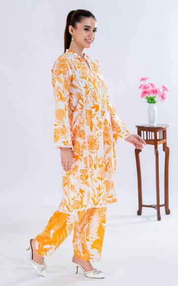 2 Piece Unstitched Printed Lawn Suit TLP