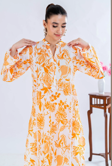 2 Piece Unstitched Printed Lawn Suit TLP