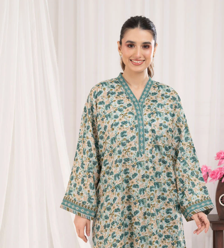 2 Piece Unstitched Printed Lawn Suit TLP