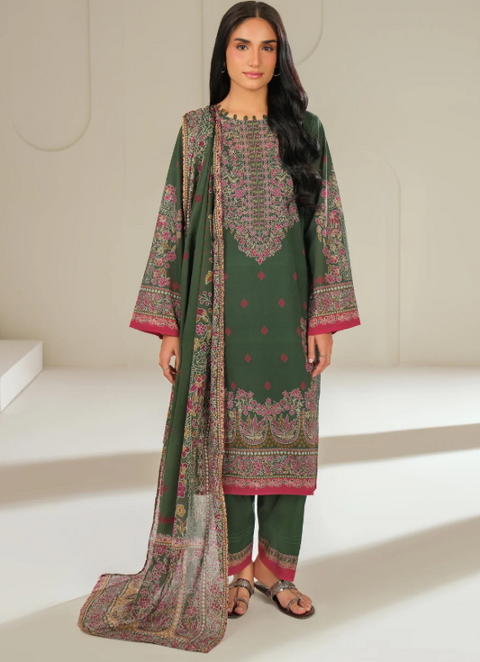 3 Piece Lawn Suit-Printed (Unstitched)
